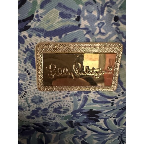 Lilly Pulitzer Wine Carrier Soft Cooler Blue Insulated High Maintenance NWT New - Picture 4 of 9